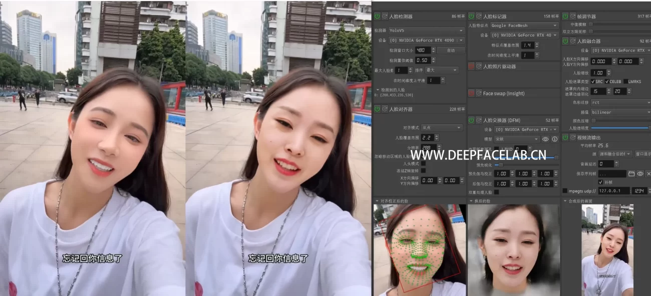 神丹宋轶DFM直播模型 deepfacelive