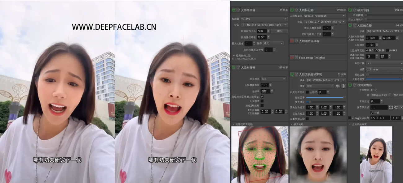 神丹宋轶DFM直播模型 deepfacelive